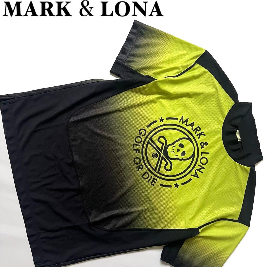 MARK&LONA マークアンドロナ　グラデーション　モックネック　半袖シャツ