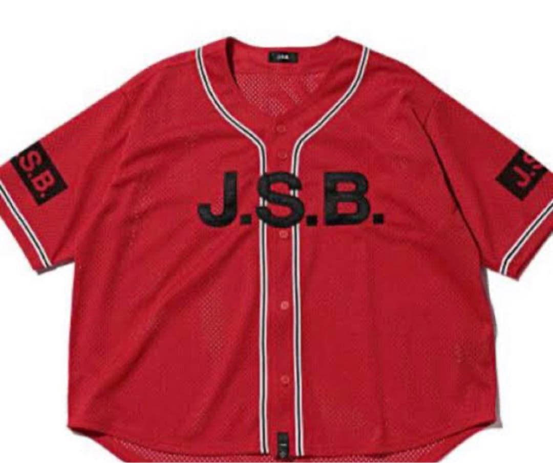 JSB ベースボールシャツ 赤 　L