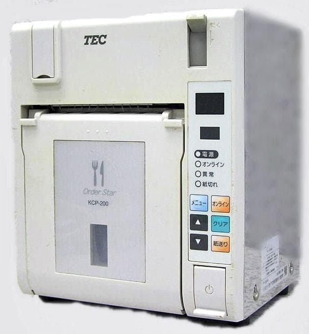 10ケ月の使用品！TEC完全整備品！TECキッチンプリンタ【 KCP-200 】