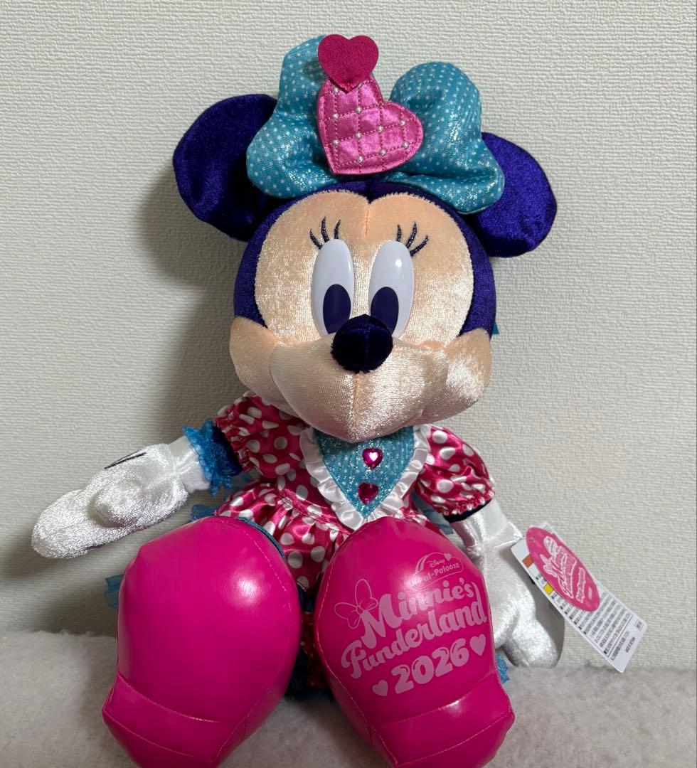 ディズニーランド　パルパルーザ　ミニー　ぬいぐるみ　新品