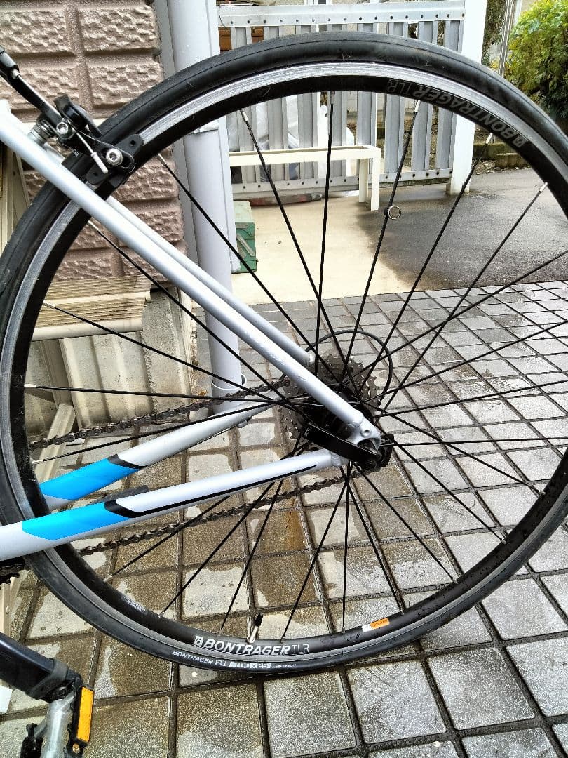 引取限定　TREK domane　シルバー　ブルー　サイズ５２ｃｍ