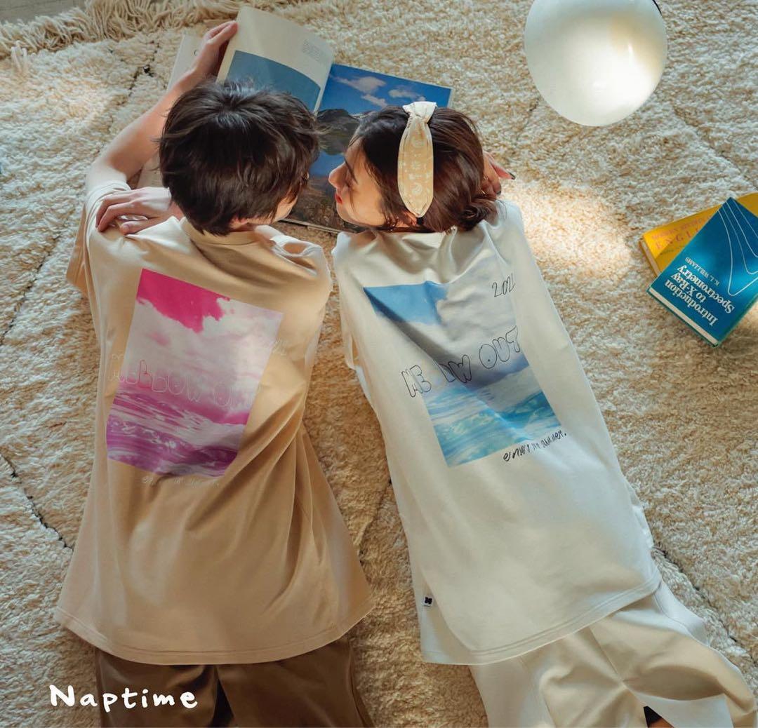 ナップタイムnaptime. Nissy 西島隆弘　Tシャツ　ベージュ