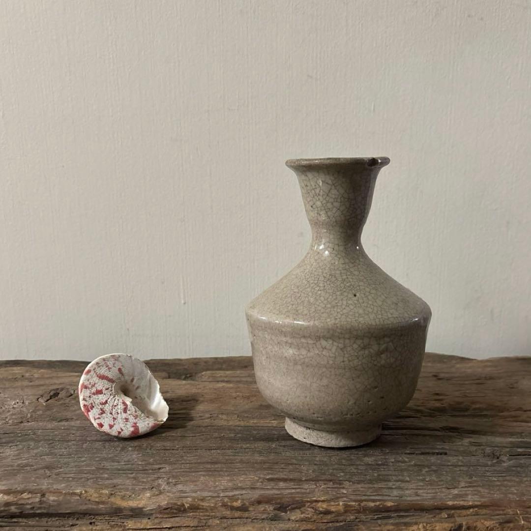 李朝瓶　徳利　花入　盤口　朝鮮古陶磁.古道具.骨董.アンティーク.井戸脇