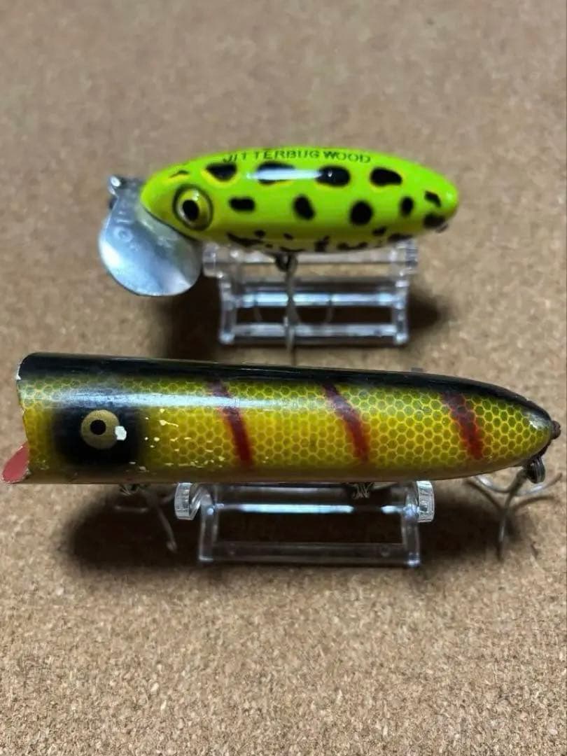オールドルアー　OLDジッターバグ　出目　オールドヘドン　ラッキー13 ウッド