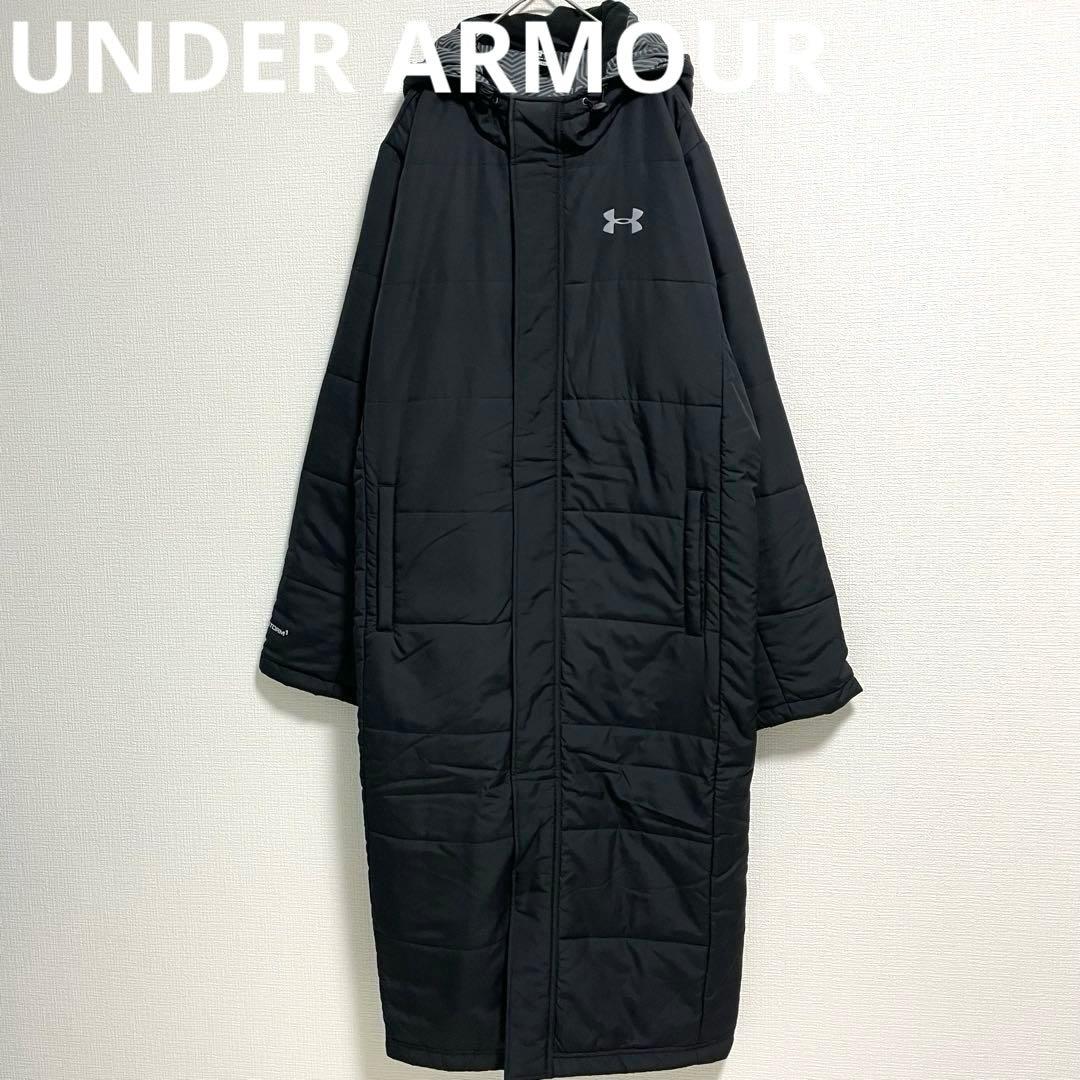 アンダーアーマー　ベンチコート　XL ロングコート　スポーツ観戦　コールドギア