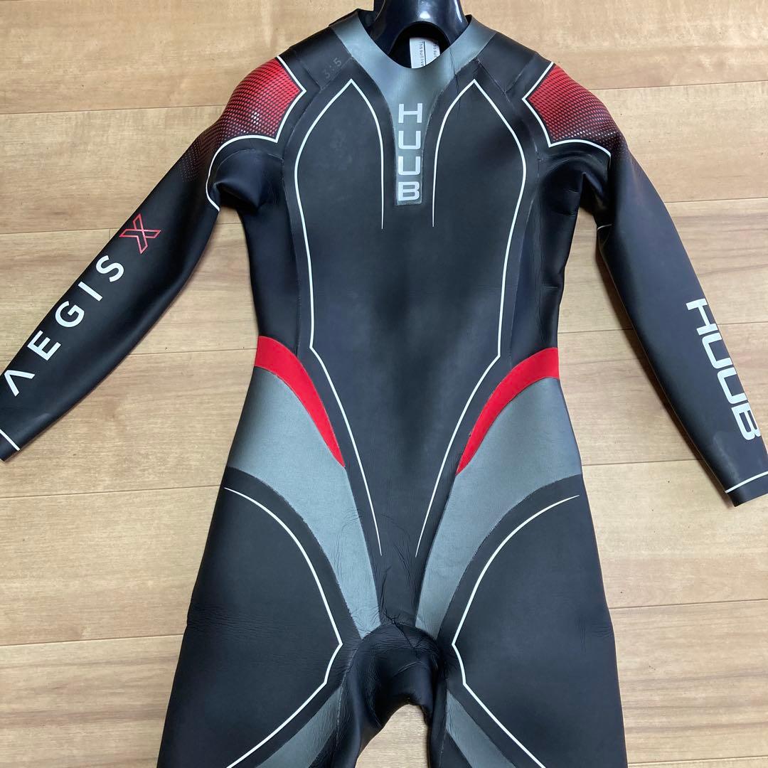 HUUB AEGIS X ウェットスーツ ブラック/レッド/グレー　サイズL