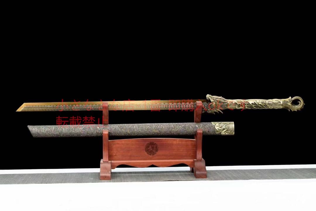 『龍影唐横刀』古兵器 武具 刀装具 日本刀 模造刀 居合刀 リングヘッドカッタ