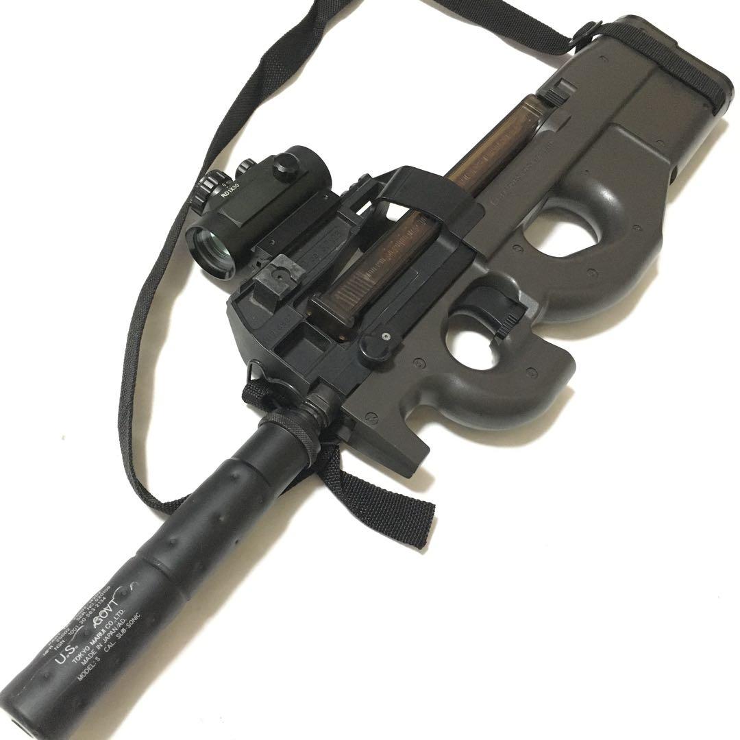 【動作快調!!】 東京マルイ 電動ガンP90 カスタム セット!!