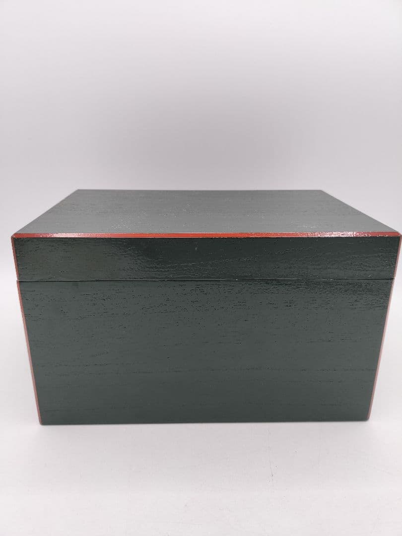 c861 茶箱 青漆 爪紅 紙箱 茶道具 古物