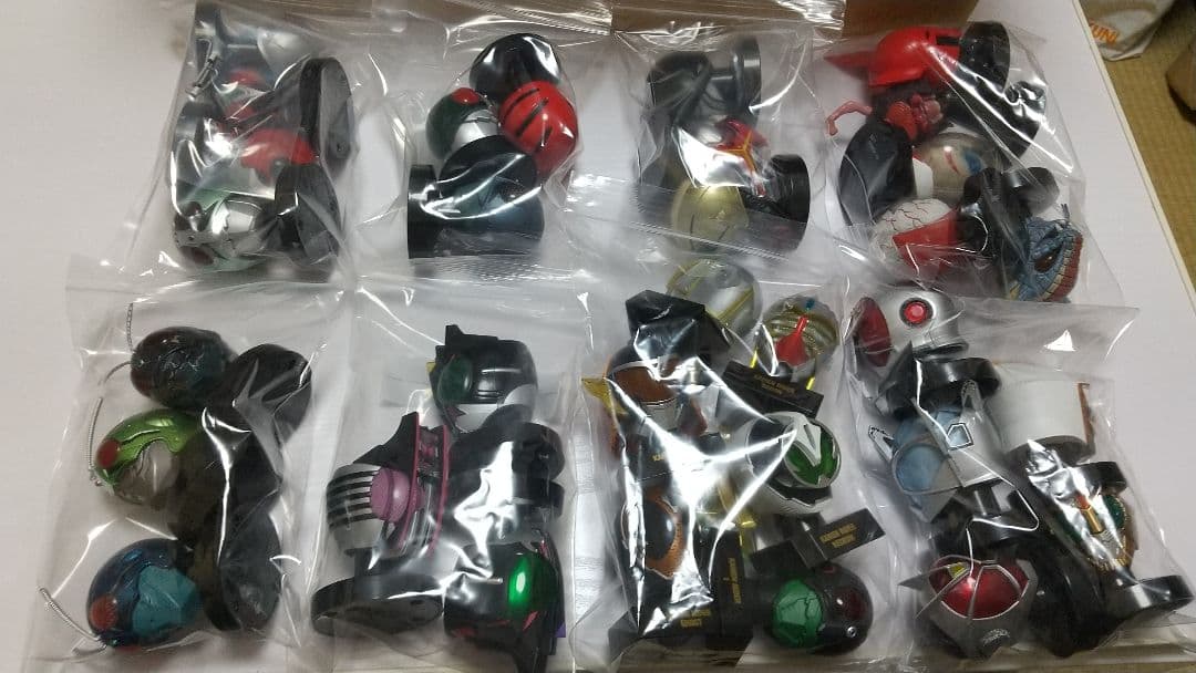 セット売り 仮面ライダー マスクコレクション 真 発光台座 ジョーカー など