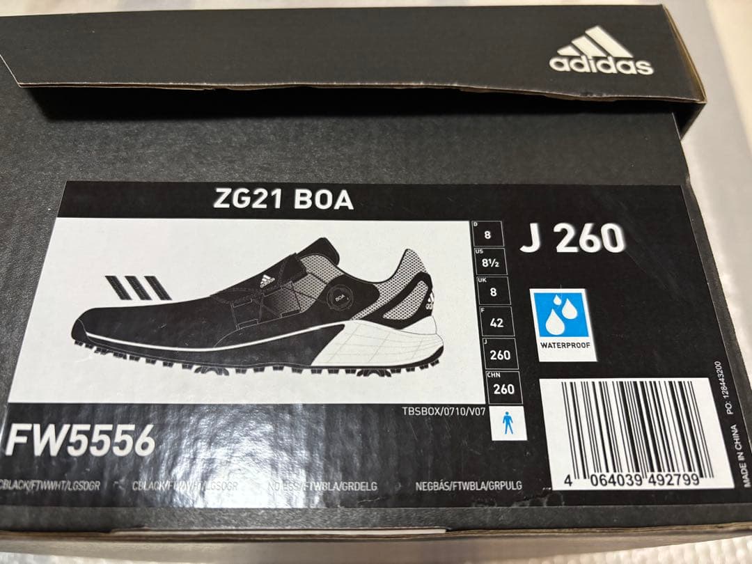 26.0cm メンズ ゴルフシューズ ZG21 Boa adidas