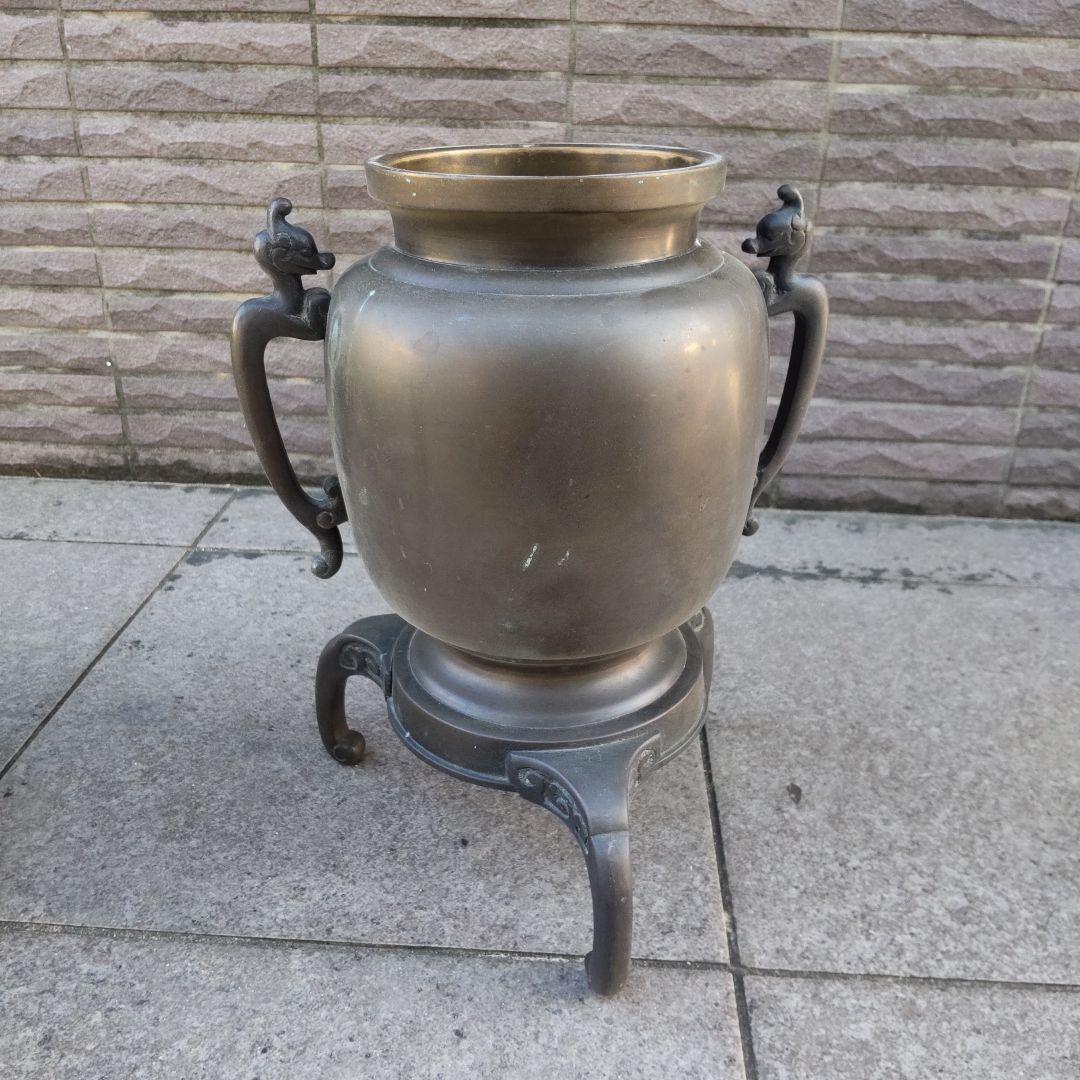 砂張銅 花器