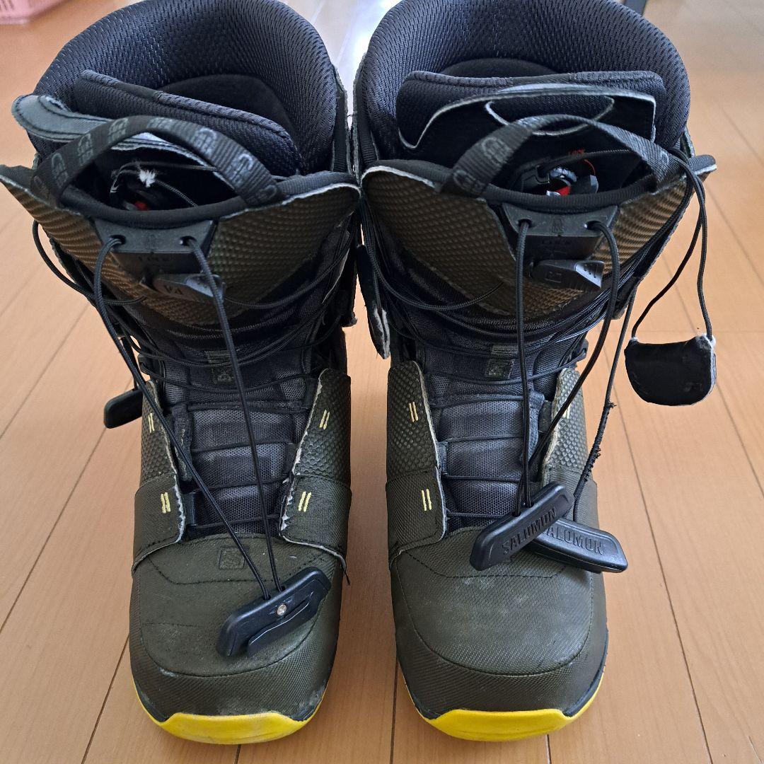 【25.5㎝】Salomon スノーボードブーツ ワイドフィット ブラック
