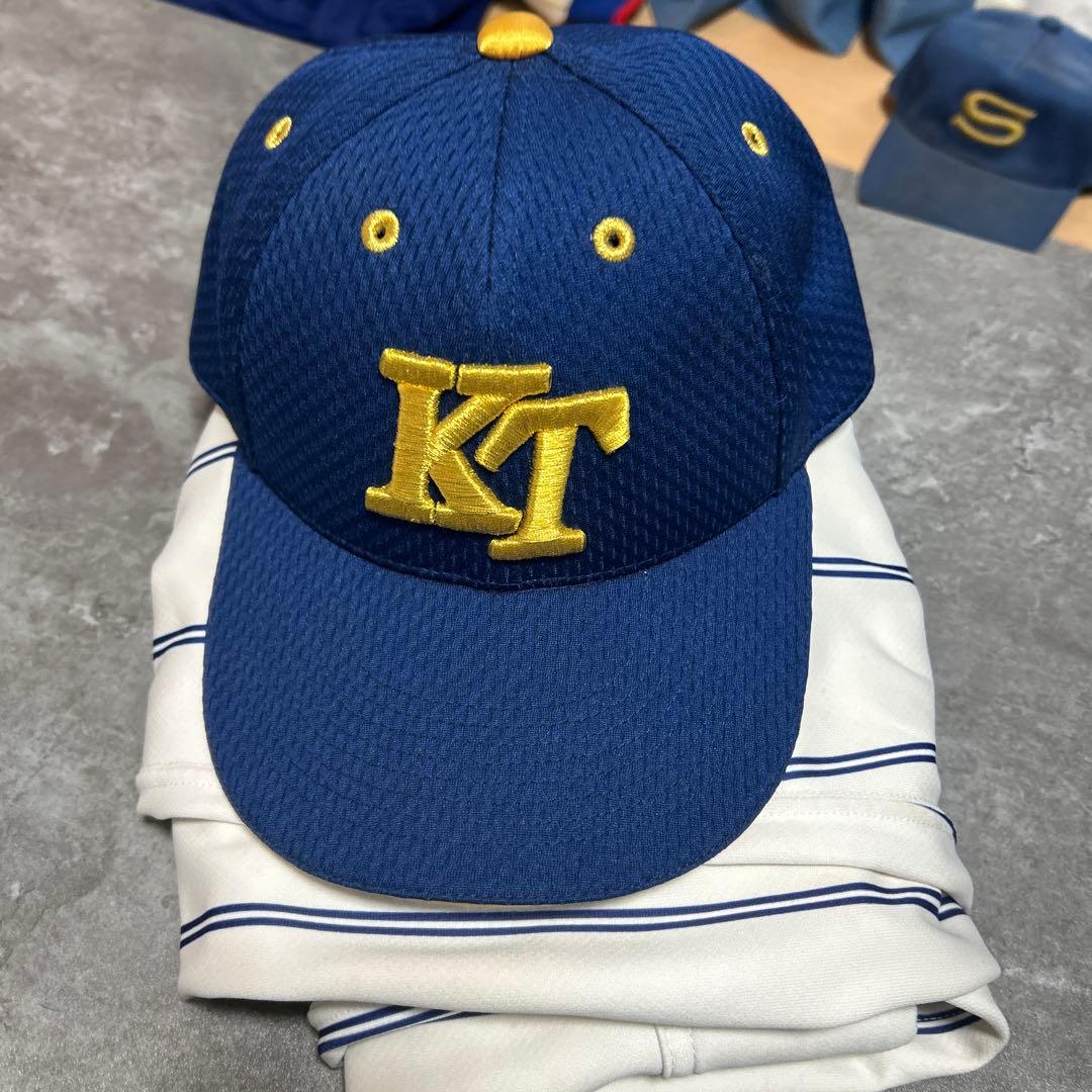 KT 野球帽 ネイビー メッシュ
