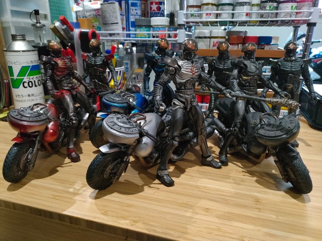 S.I.C. ハカイダー 四人衆 オリジナルカスタム品 バイク付き キカイダー