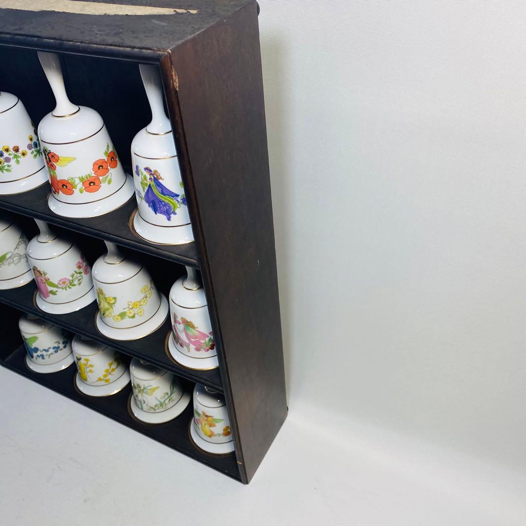 FRANKLIN PORCELAIN ハンドベル 置物 12点 セット 陶器