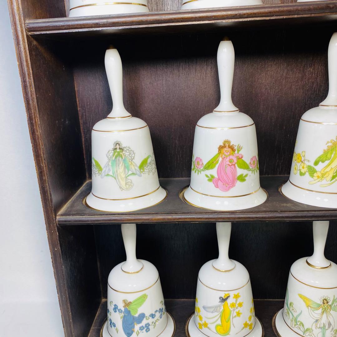 FRANKLIN PORCELAIN ハンドベル 置物 12点 セット 陶器