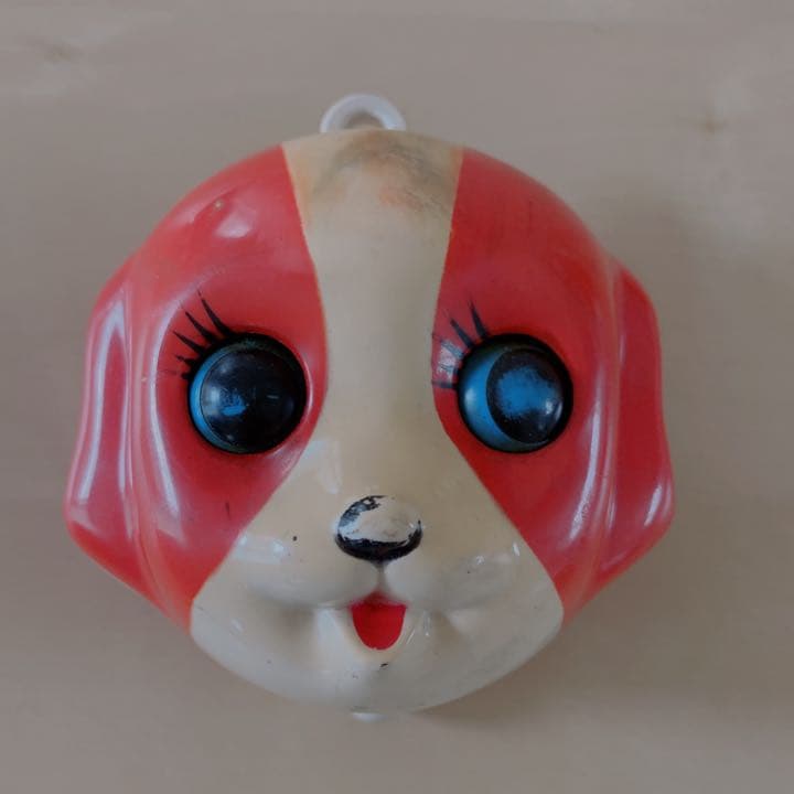 昭和レトロ オルゴール　目玉が動く　Sankyo japan サンキョー 犬？