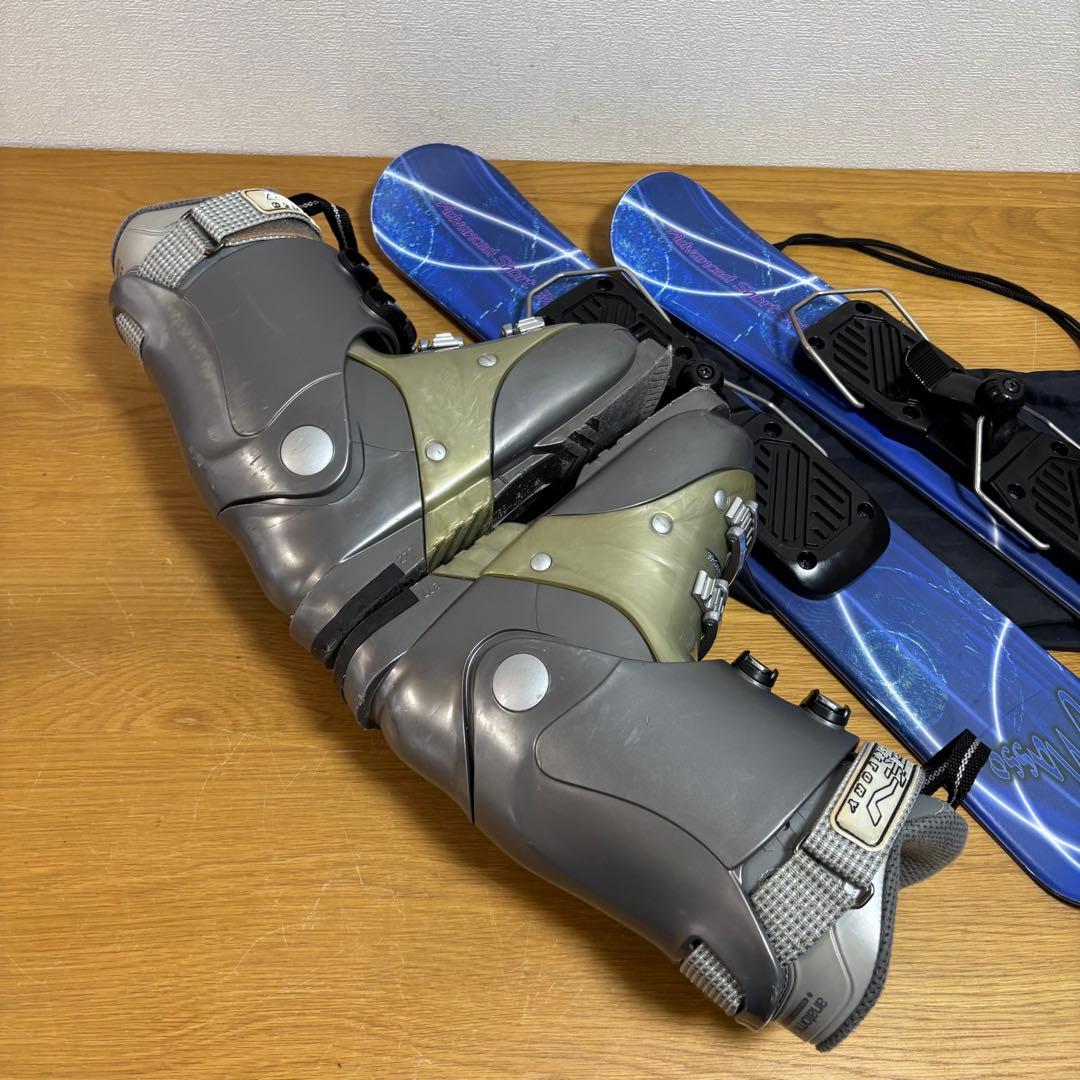 レディース　メンズ　ショートスキー　ファンスキーセット　22.5㎝-23㎝