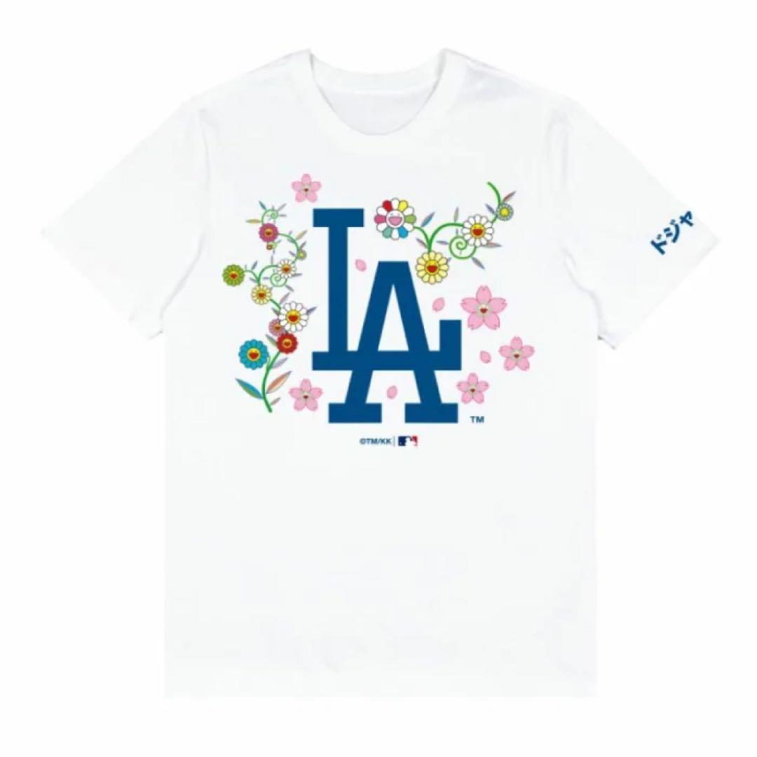限定完売品 ドジャース 村上隆 特別コラボ Tシャツ サイズL（白）
