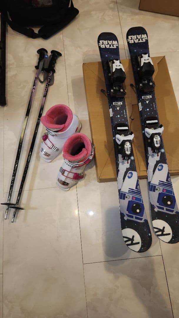 子供スキー　R2-D2 スターウォーズ 92cm ブーツ18cm