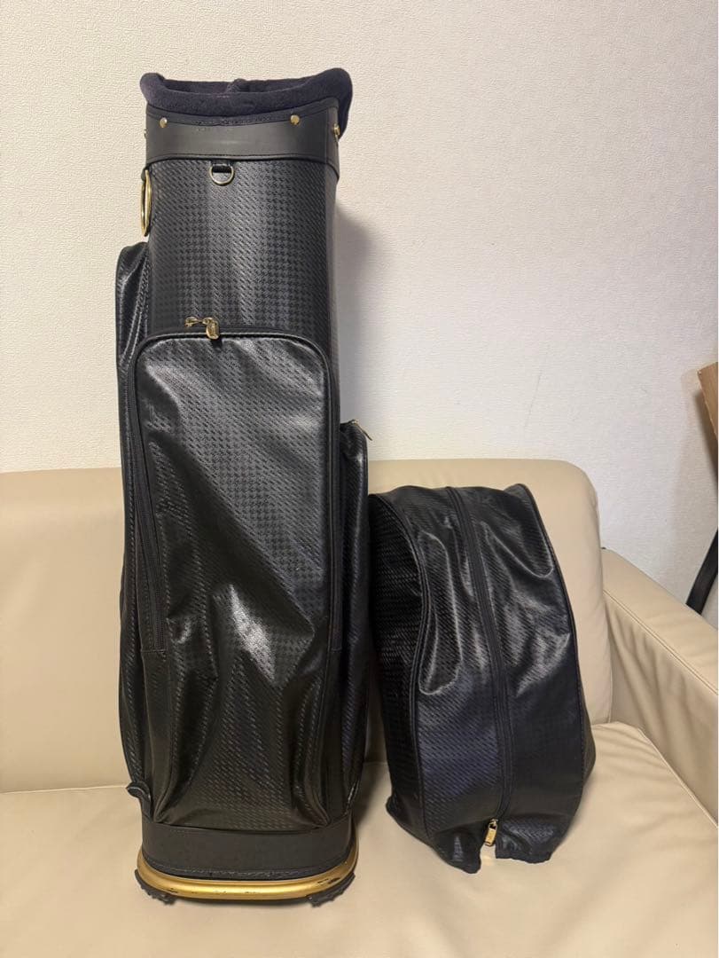【送料込み】廃盤希少品　高級キャディバッグ マジェスティ　ブラック　ゴルフ