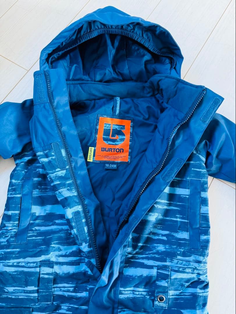 BURTON 子ども用スキーウェア 青