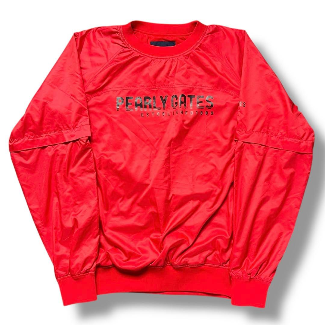 美品 PEARLY GATES 2WAY ナイロン プルオーバー ゴルフウェア