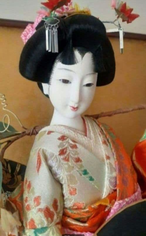 日本人形 藤娘 ガラスケース付き 昭和 アンティーク雑貨 インテリア 歌舞伎役者