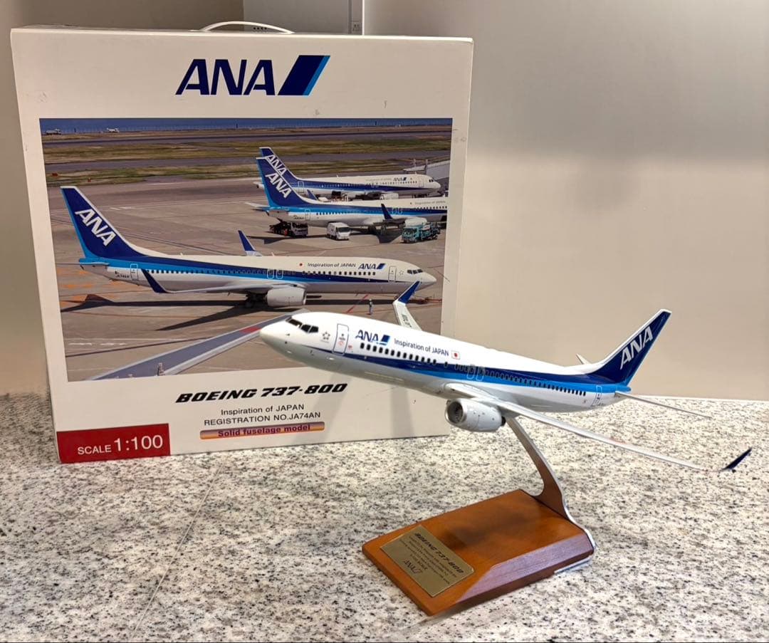希少 全日空商事 ANA ボーイング737-800 1/100 B737 航空