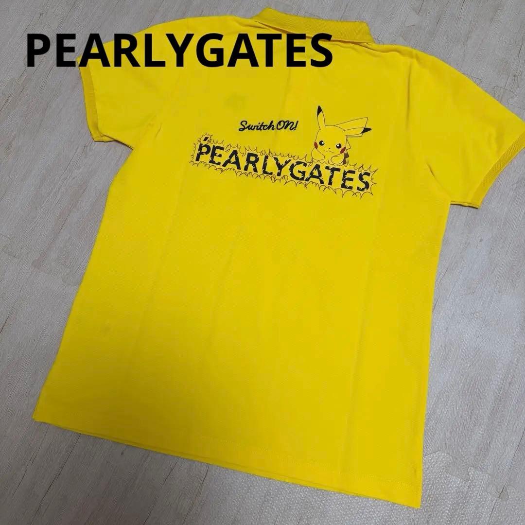 PEARLYGATES ピカチュウ ゴルフポロシャツ イエロー Lサイズ