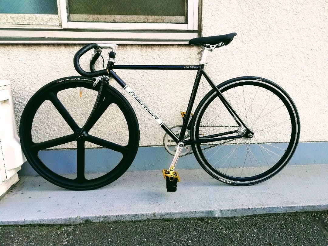 シングルスピード自転車 ブラック⚠️ フレーム、クランクくの販売です。