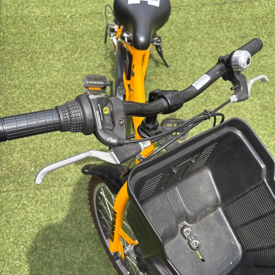HUMMER 子供用自転車 イエロー 前カゴ付き