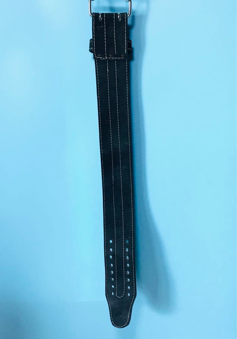 ウェイトトレーニングベルト パワーベルト 筋トレベルト 厚8mm 黒