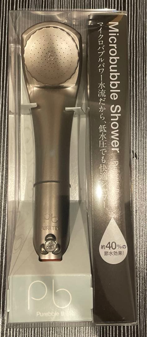 【新品】ピュアブル２　シャワーヘッド Purebble II　チタンブラック