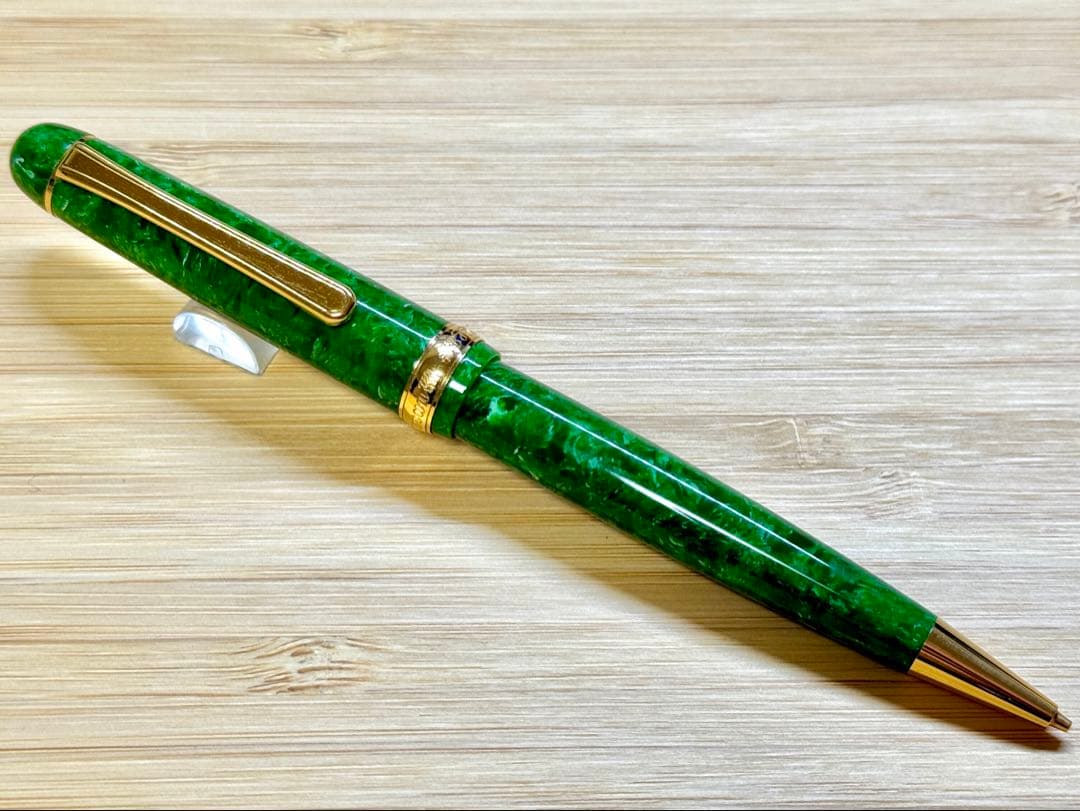 【美品】 プラチナ万年筆 3776センチュリー セルロイド シャープペンシル 緑