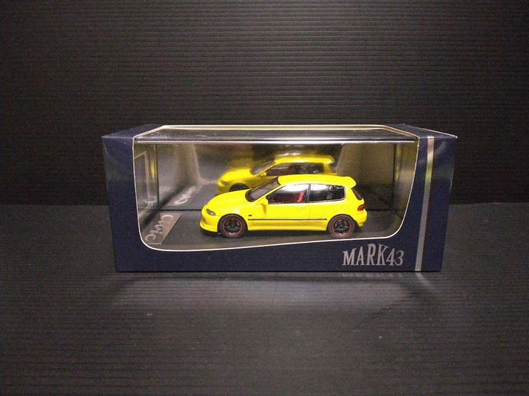 1/43 HONDA CIVIC SIRⅡEG6 カスタマイズバージョンイエロー