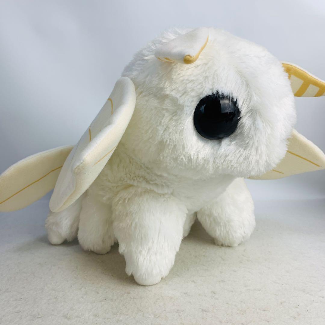 ふわふわモスちゃん　BIGぬいぐるみ　シロモ　カイコガ　白　ホワイト