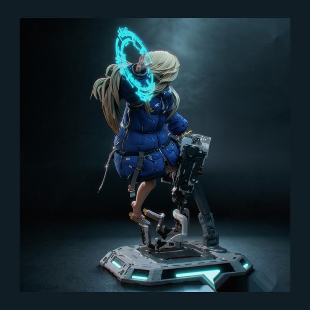 ガレージキット　未塗装未組立　アスカ　エヴァンゲリオン　フィギュア　PVC