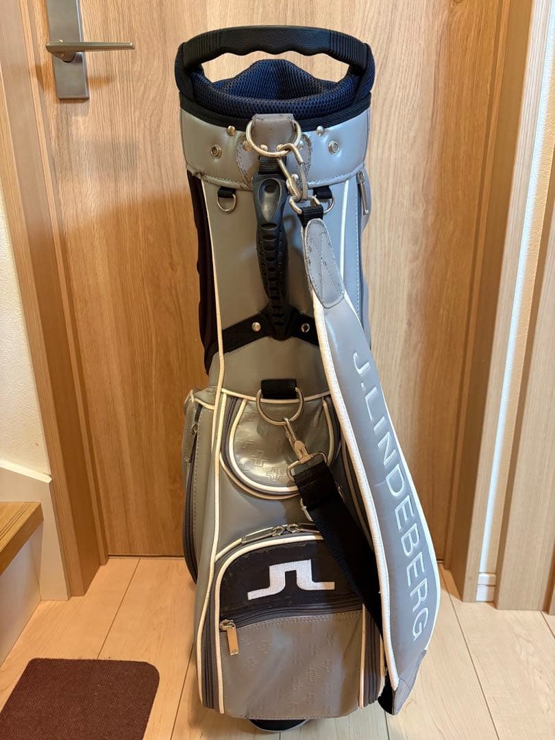 【最終価格】J.LINDEBERG グレー キャディバッグ　スタンドバッグ