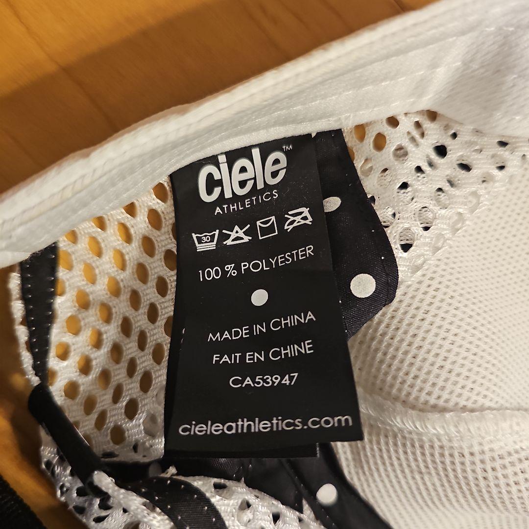 シエル　ciele 完売　メッシュキャップ ホワイト　ランニング