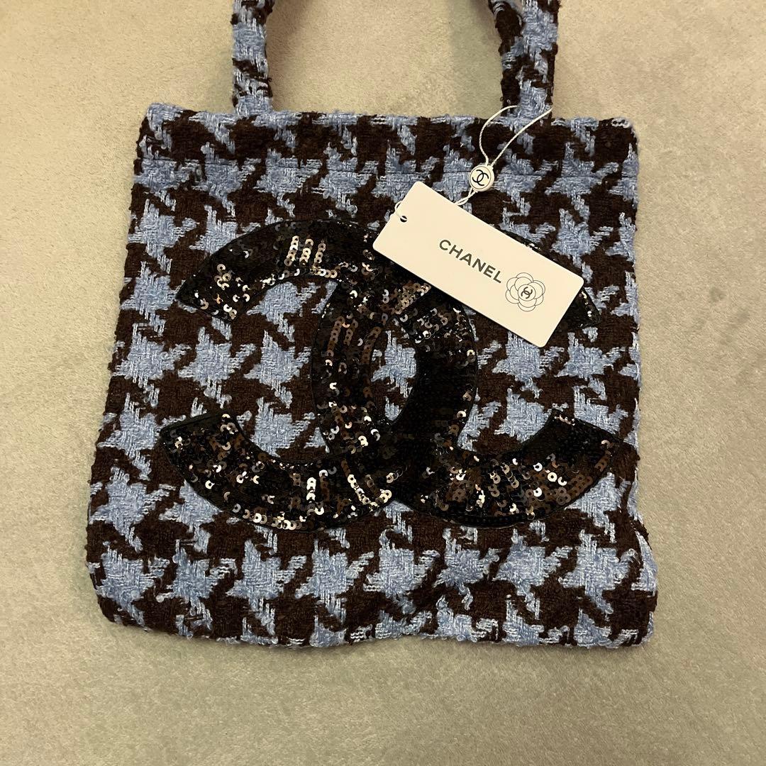 CHANEL ビッグココ　トートバッグ　シャネルノベルティ　ニット　ハンドバッグ