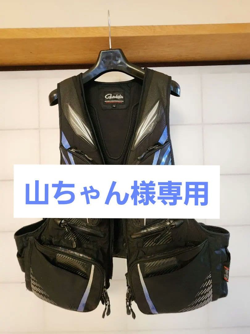 フィッシングベスト L ブラック/ブルー