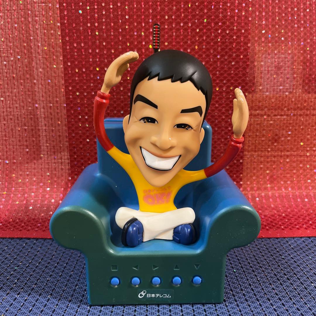 『さんまさん』座っているキャラクター フィギュア　日本テレコム