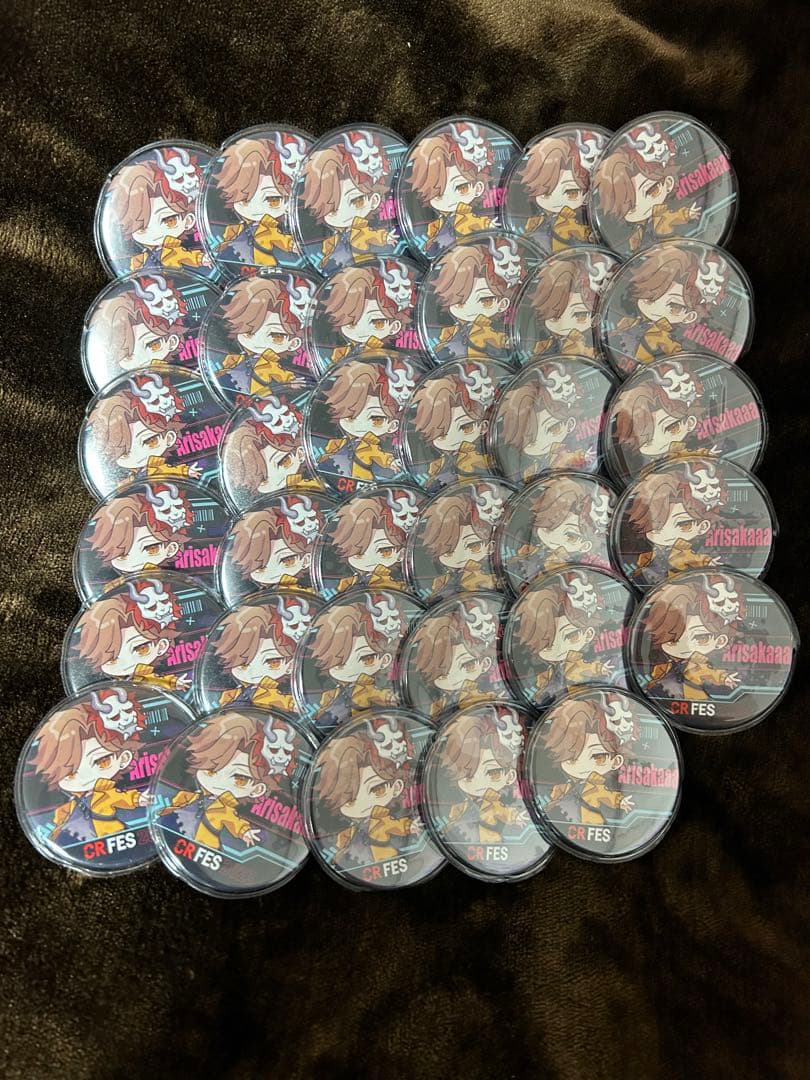 CR CrazyRaccoonありさか缶バッジ 36点