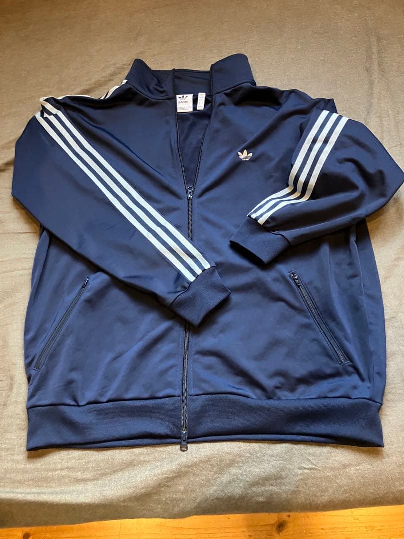 美品adidasベッケンバウアートラックジャケット　ネイビーXL