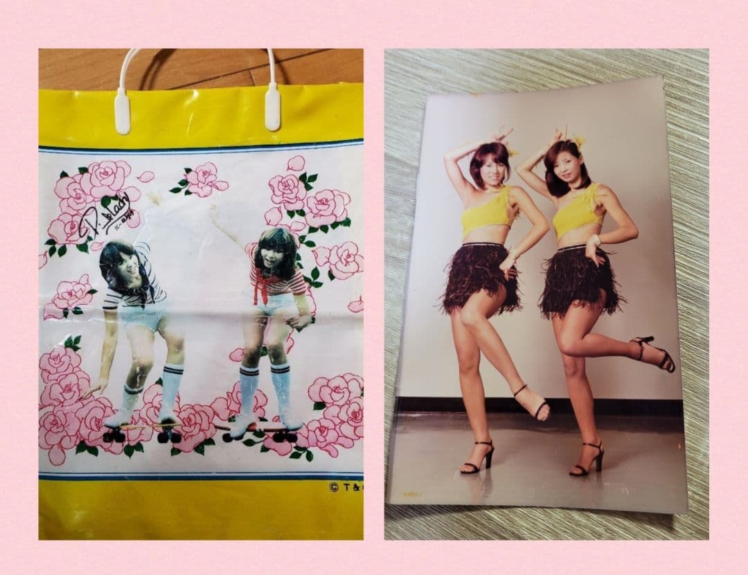 ピンク・レディー 昭和アイドル 写真 ビニールバック