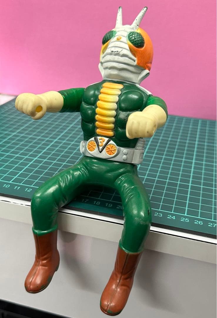 仮面ライダーV3★フィギュア★ソフビ★昭和レトロ★当時物★仮面ライダー
