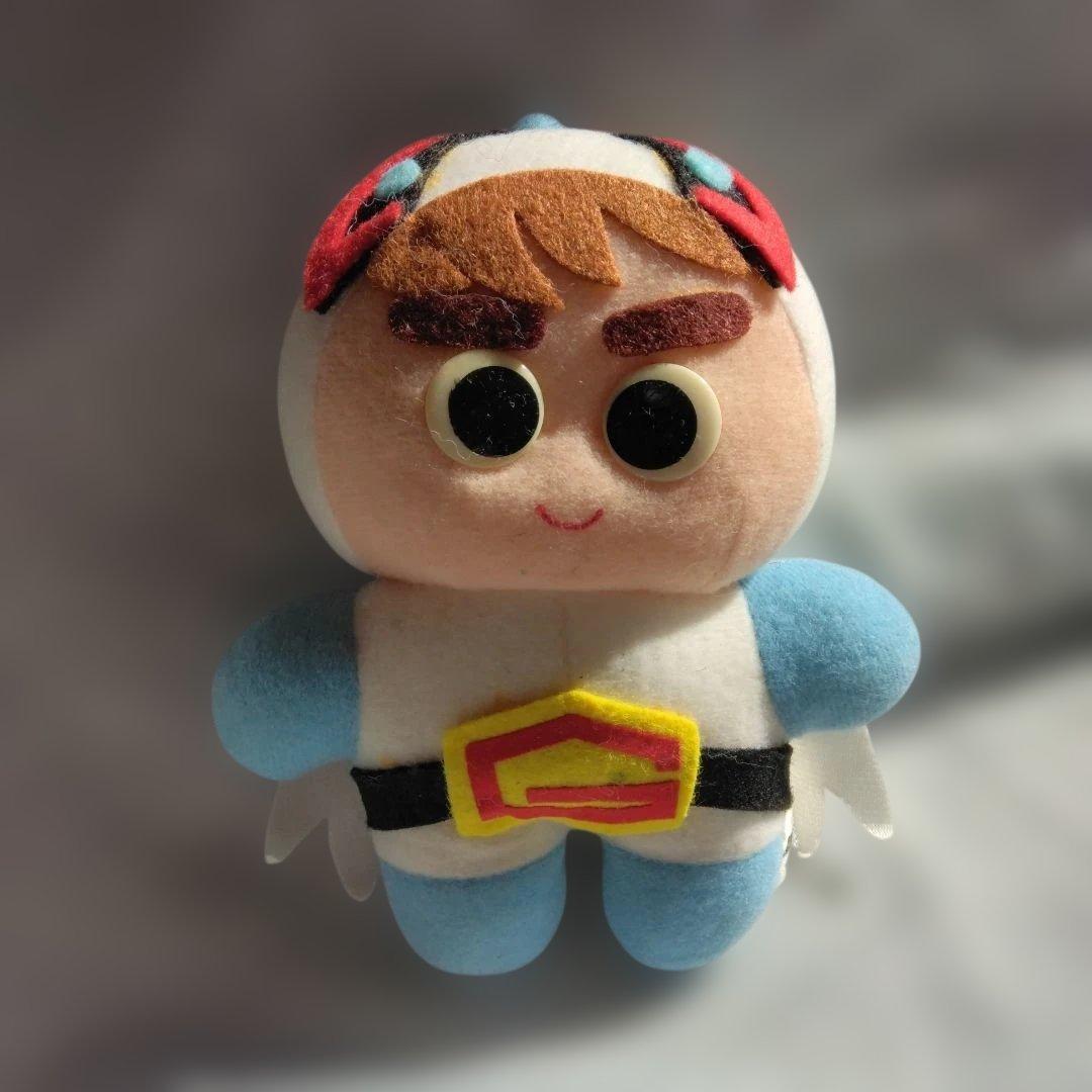 昭和レトロ非売品新品未使用未開封ガッチャマンヒーローぬいぐるみ同種含10体セット