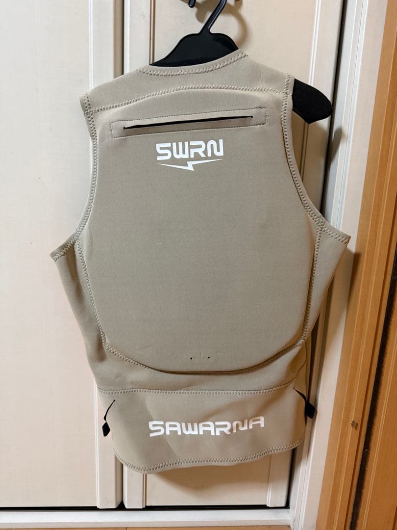 SAWARNA ウェットスーツベスト XL オレンジ/グレー